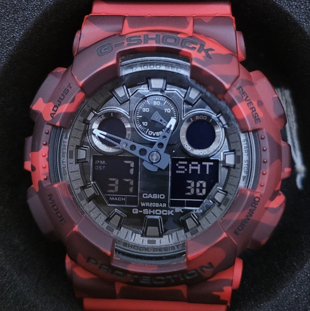 G-Shock Red Camo Watch